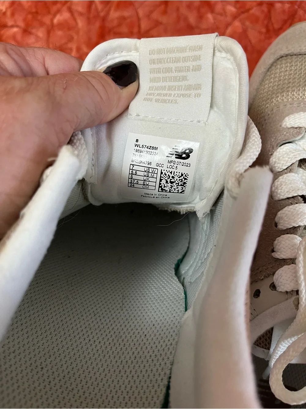 New Balance Women's Beige Platform Sneakers